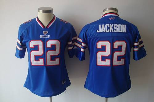 Bills #22 Fred Jackson Light Blue Women's Team Color Stitched NFL Jersey - Click Image to Close